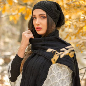 شال و کلاه شیطونی تک پوم (پک 6 عددی)