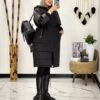 کاپشن آستین چرم(پک 2 عددی)