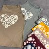 تاپ حلقه ای قلب بابونه (پک 7 عددی)