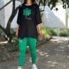 ست تیشرت شلوار برگ (پک 6 عددی)