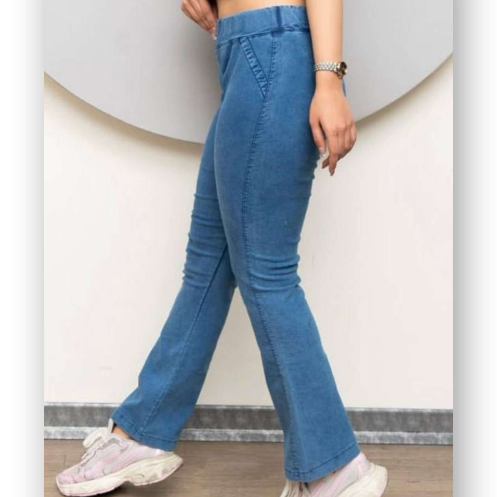 شلوار بوت کات کمر کش (پک 3 عددی)