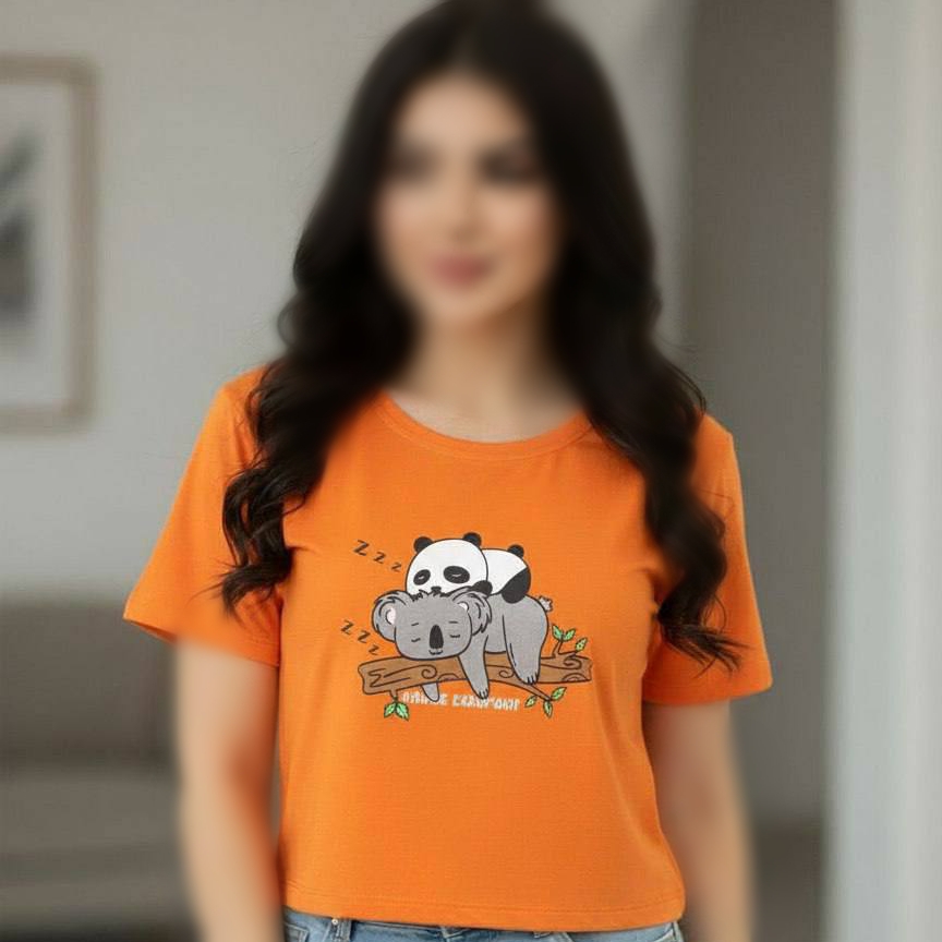 کراپ نیم استین خرس و کوالا (پک 6 عددی)