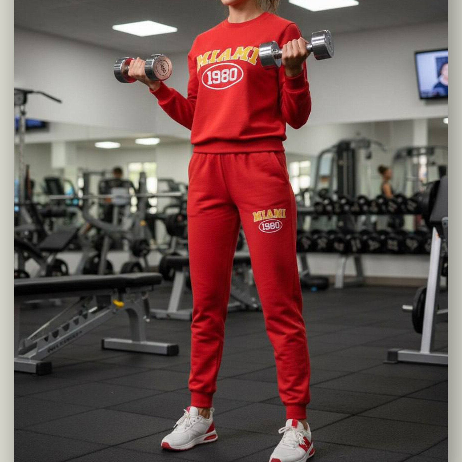 ست بلوز و اسلش چاپ میامی (پک 6 عددی)