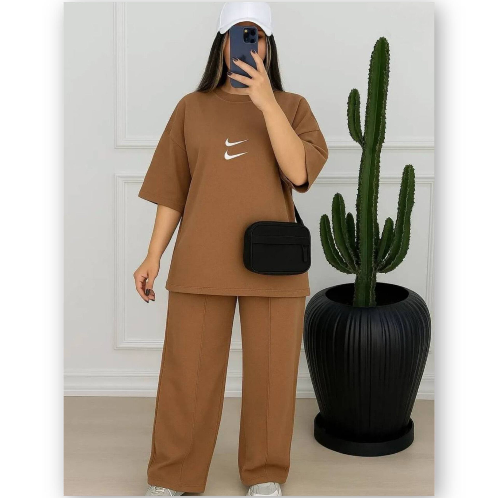 بلوز شلوار خط اتو چاپ دونایک (پک 5 عددی)