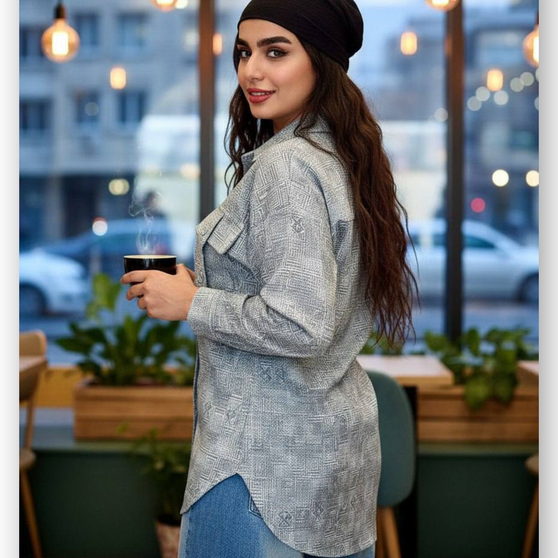 مانتو جیب صلیبی (پک 5 عددی)