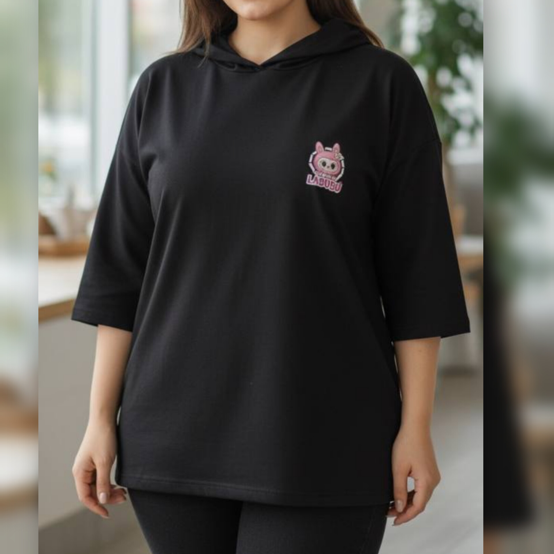 باکسی کلاهدار چاپ لبوبو (پک 4 عددی)