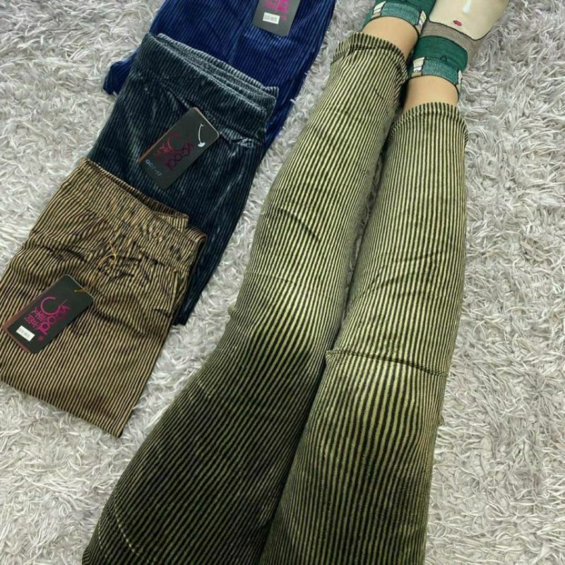 شلوار مخمل کبریتی رنگی (پک 6 عددی)