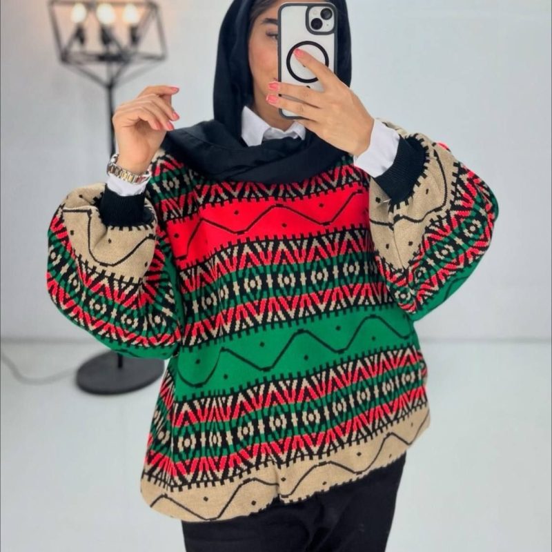 بلوز بافت سرخ پوستی (پک 6 عددی)