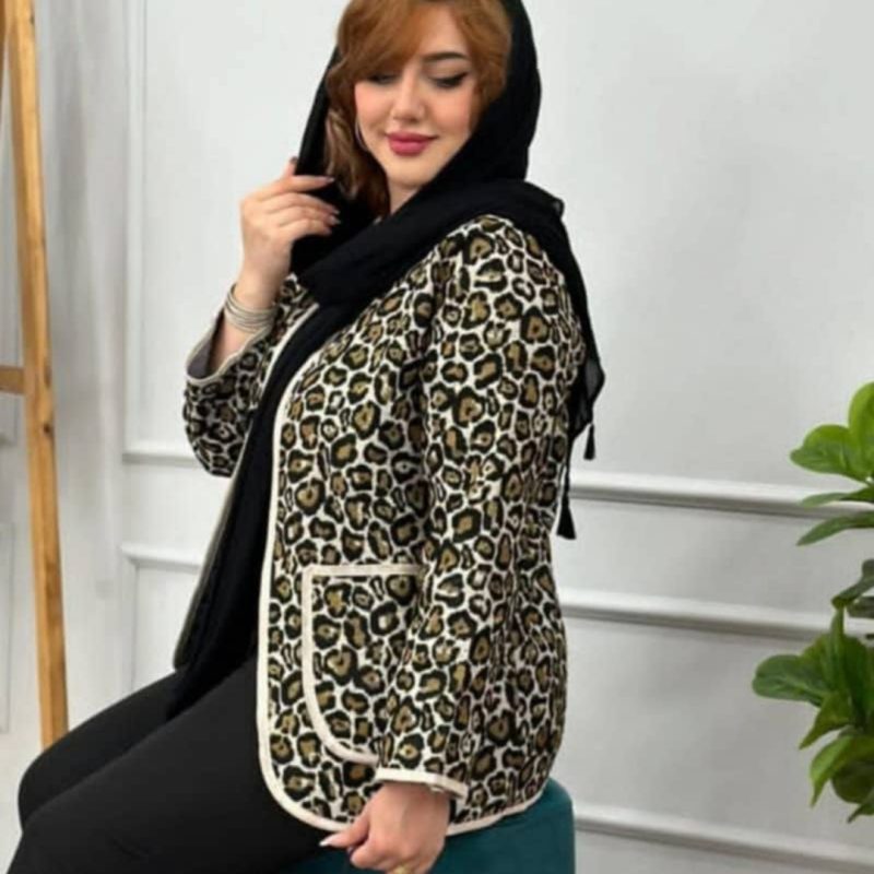 کت بیرون پوش پلنگی (پک 2 عددی)