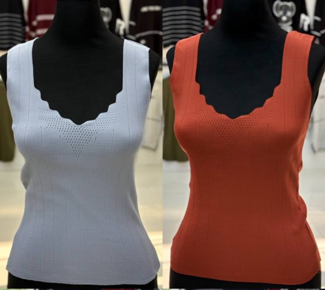 تاپ بافت یقه دالبری (پک 5 عددی)