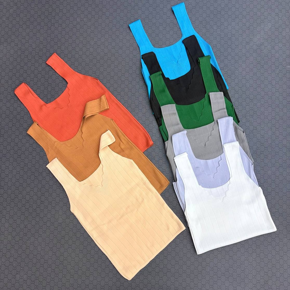 تاپ بافت یقه دالبری (پک 5 عددی)