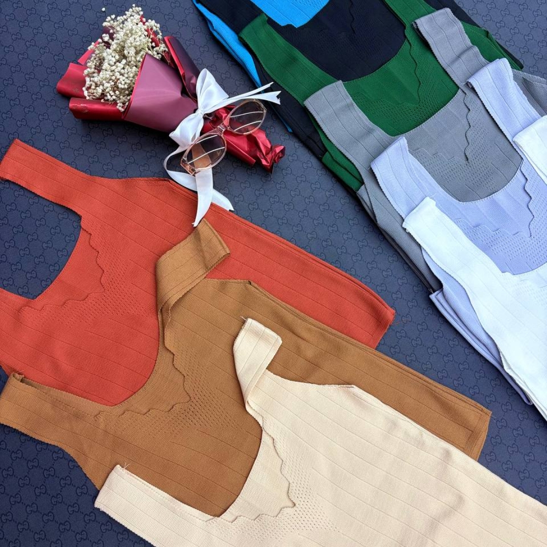 تاپ بافت یقه دالبری (پک 5 عددی)