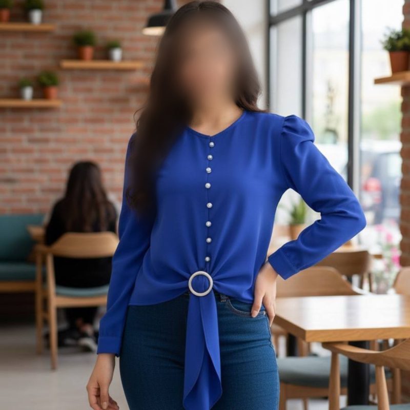 شومیز جلو دکمه گره ای (پک 8 عددی)