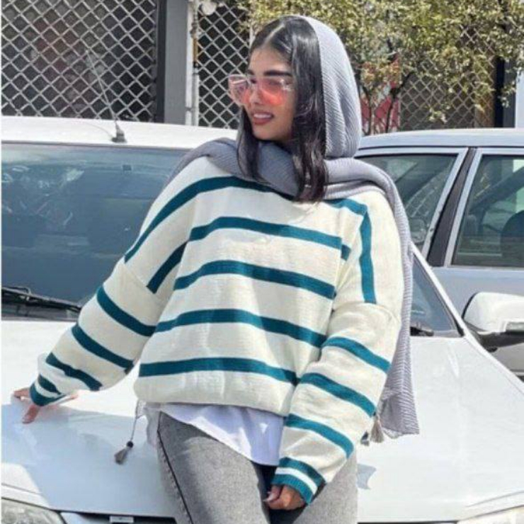 بلوز بافت پینترستی گرم بالا (پک 6 عددی)