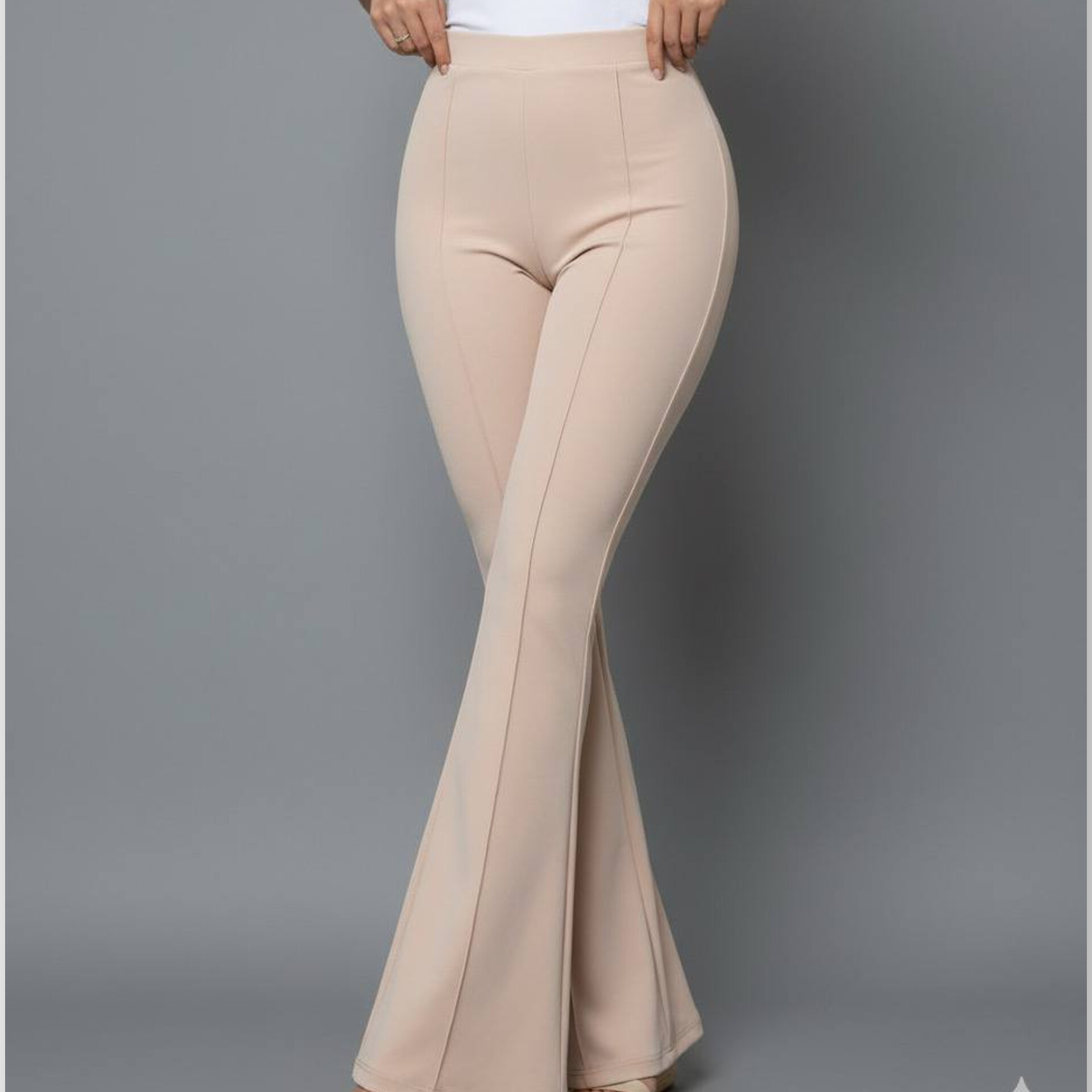 شلوار کرکره ای جلو دوخت بوت کات (پک 6 عددی)