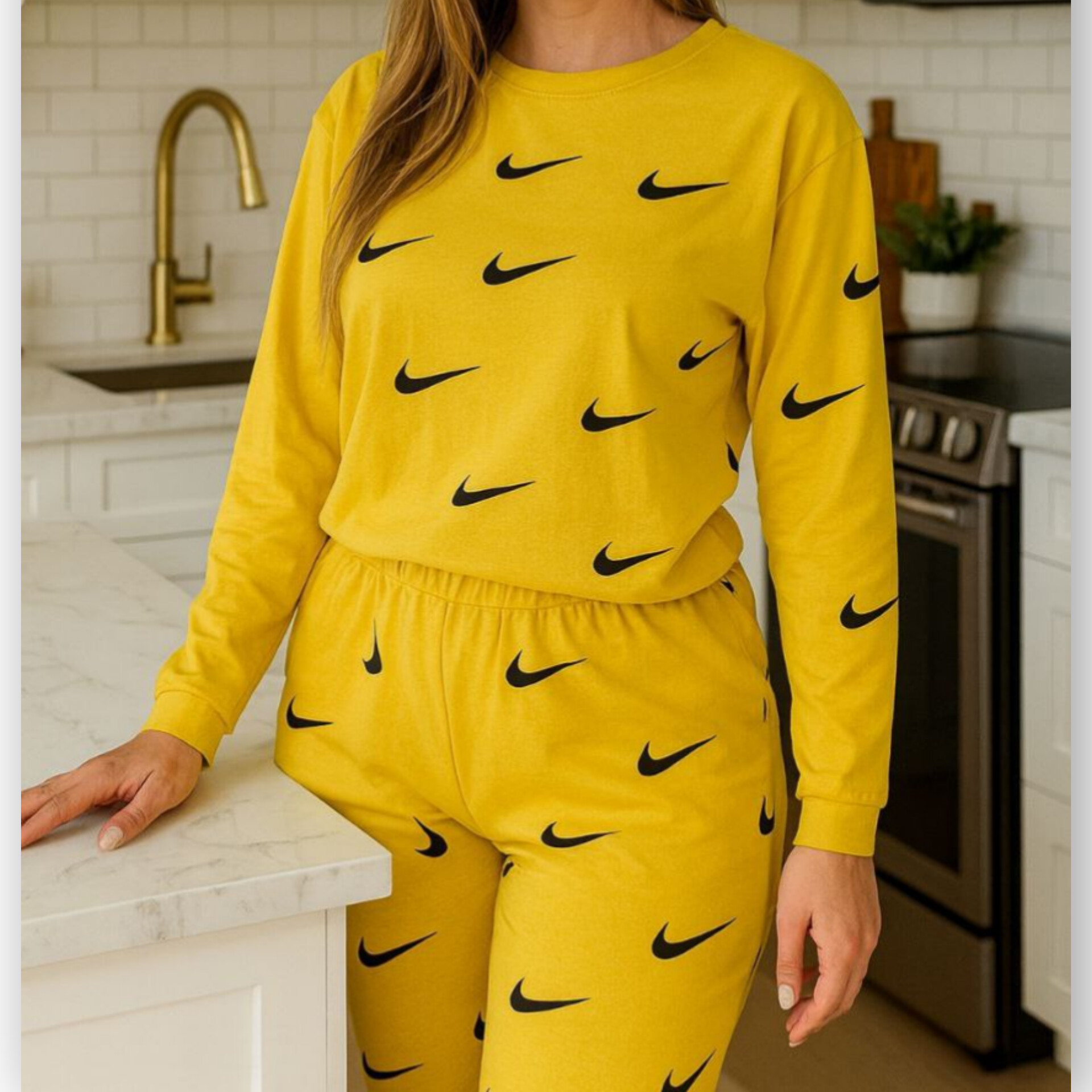 بلوز و شلوار چاپ نایکی (پک 6 عددی)