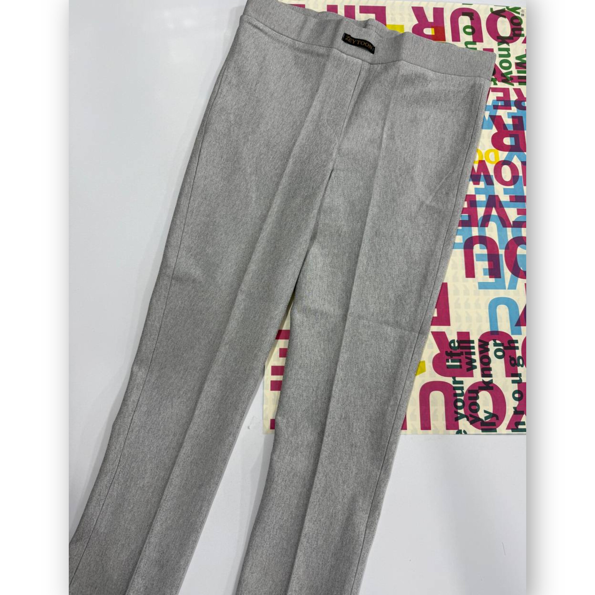 شلوار لگ سورن دمپا قد ٩٠ چاکدار سایز بزرگ (پک 3 عددی)