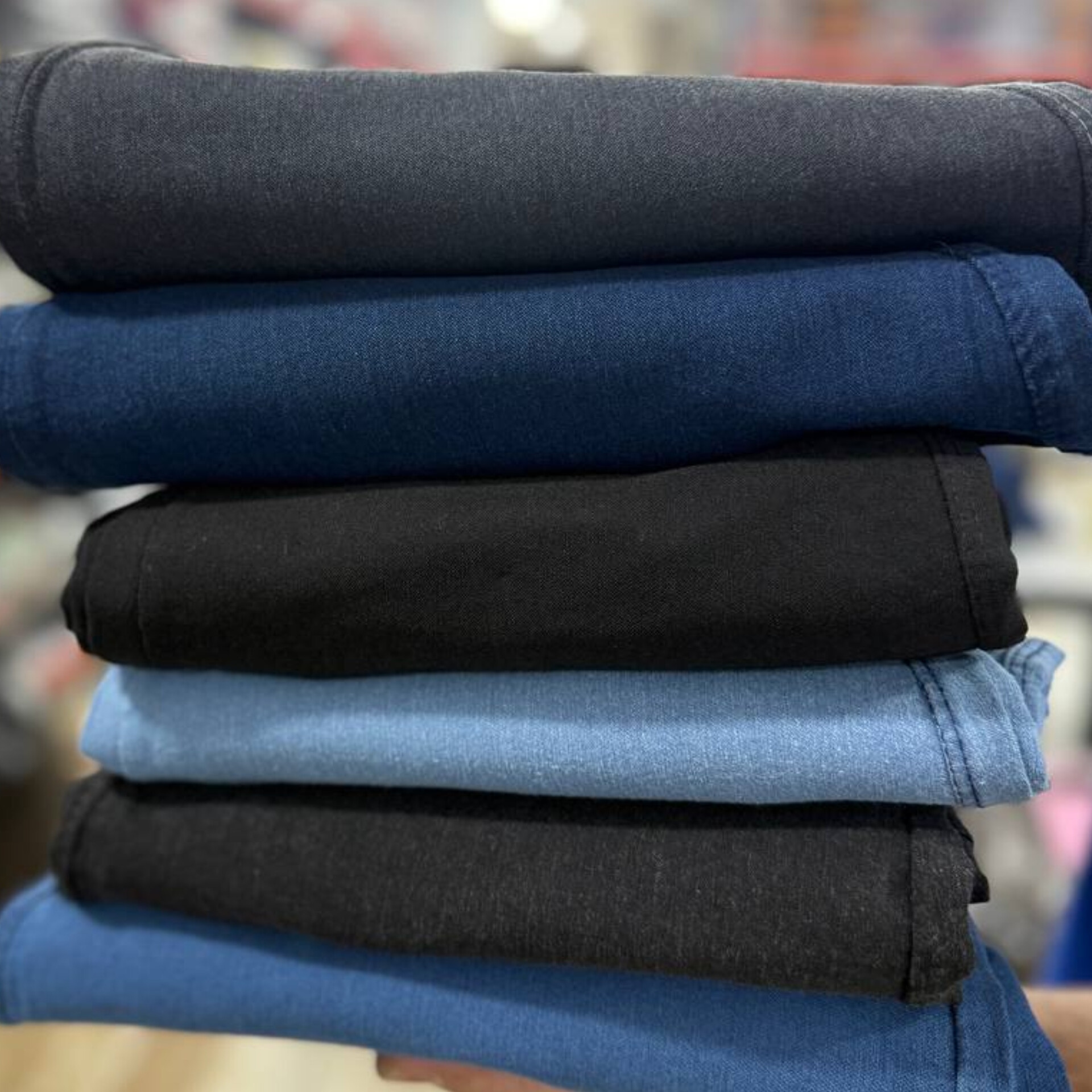 شلوار لی جذب کشی قد ۹۰ تا ۹۴ (پک 6 عددی)