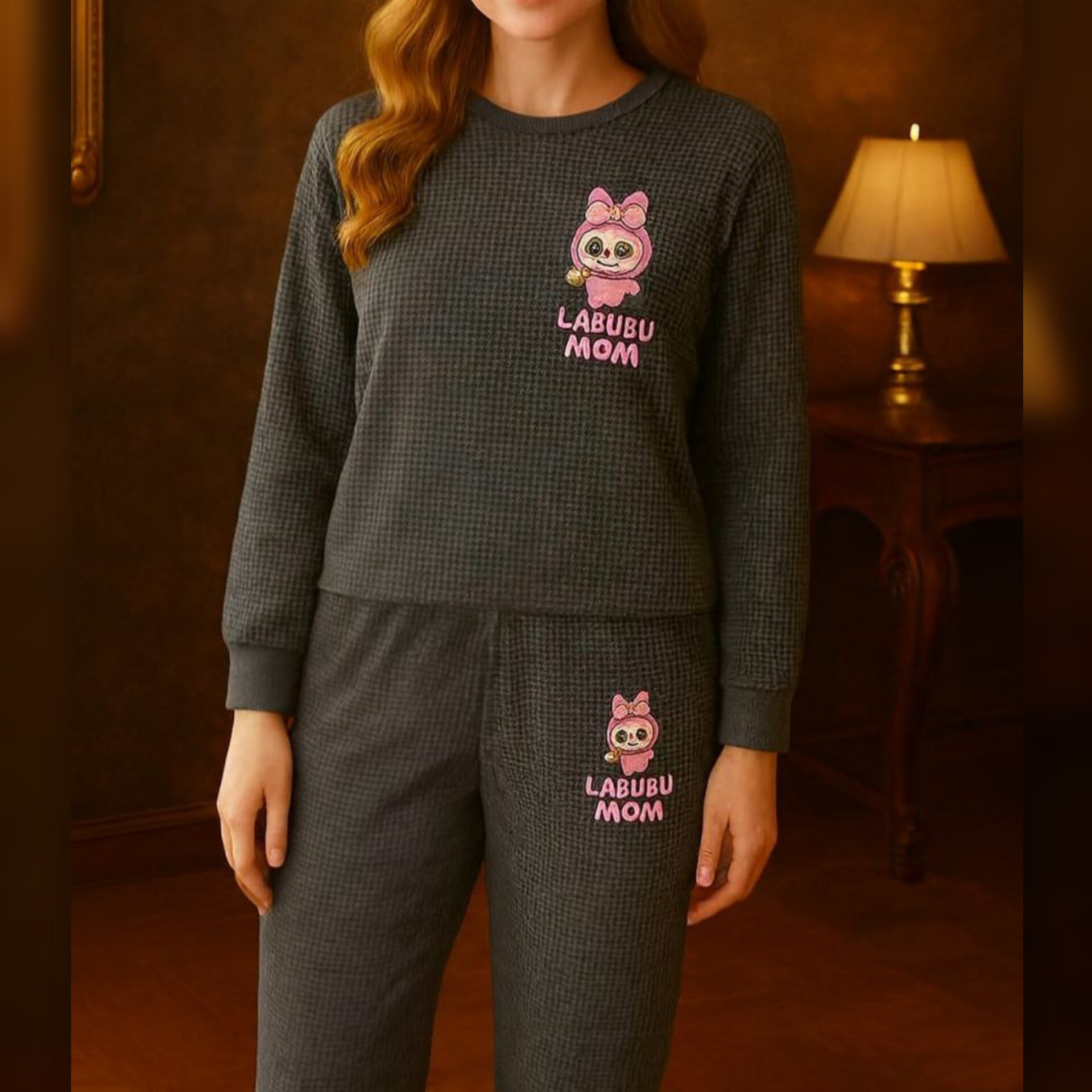 ست بلوز شلوار لبوبو(پک 4 عددی)