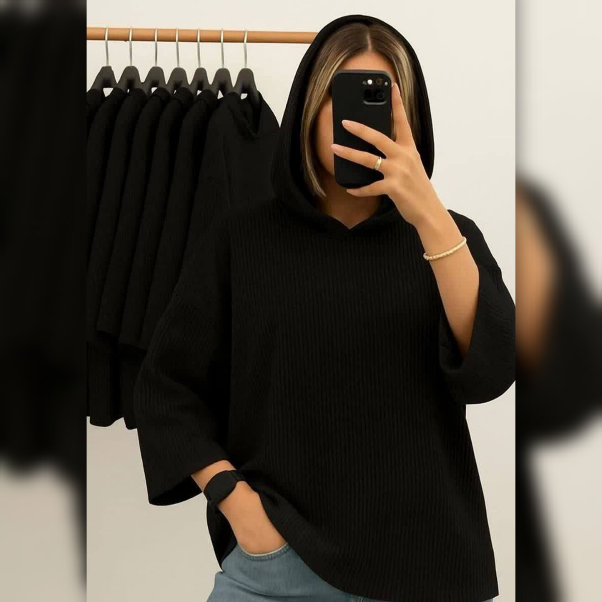 هودی کبریتی قواره لش (پک 3 عددی)