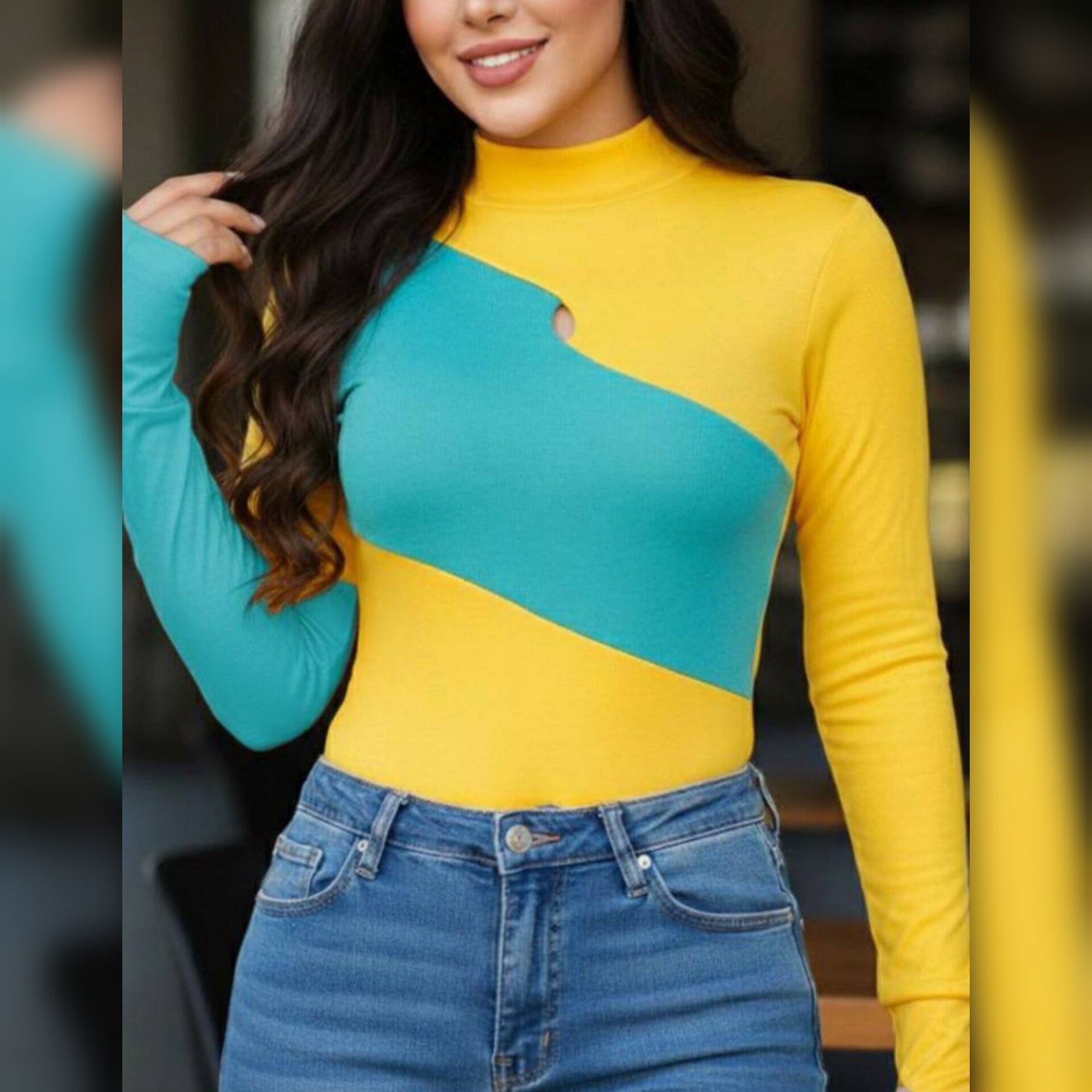 ️بادی دورنگ فینگردار اشکی (پک 5 عددی)