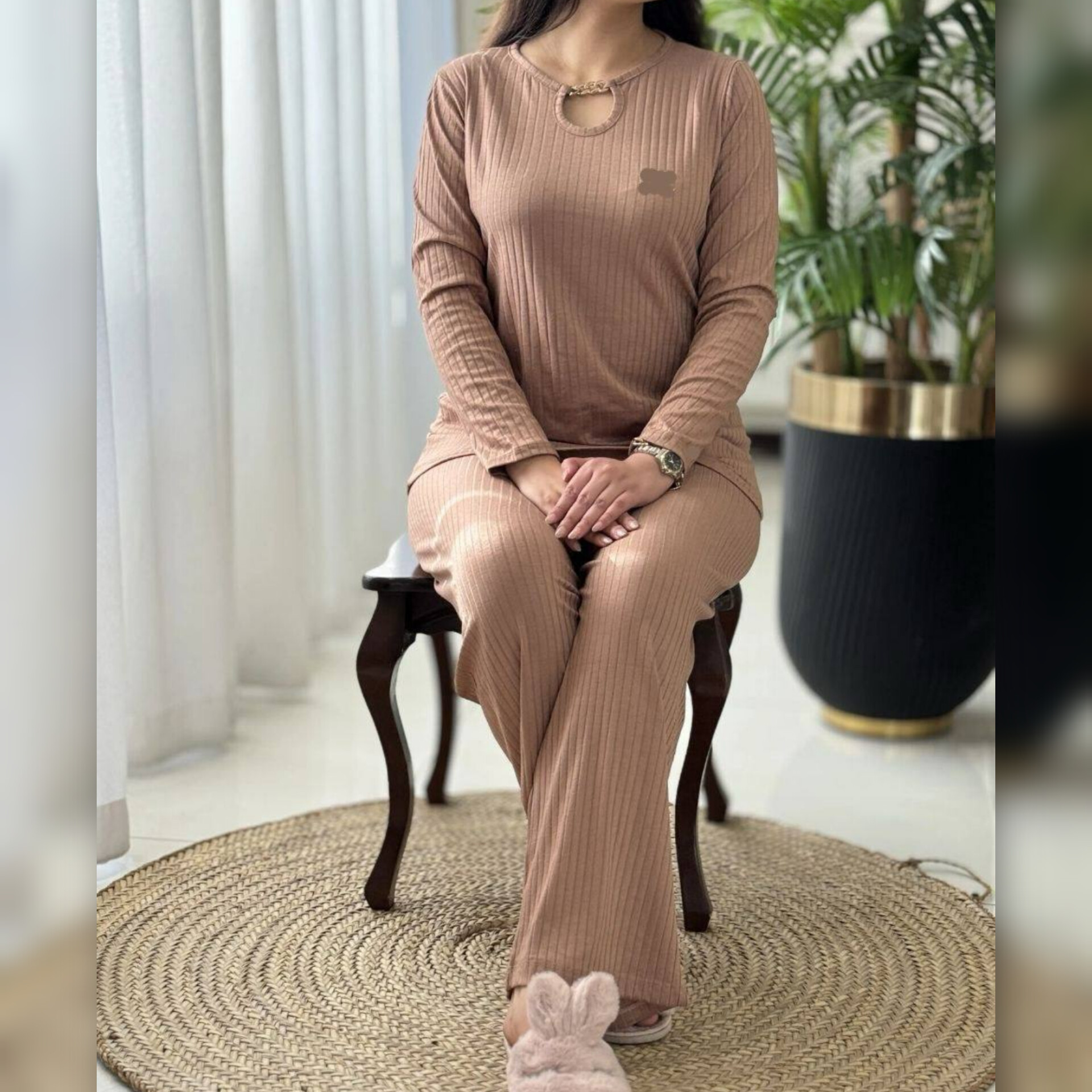 ️ست بلوز و شلوار زنجیری (پک 4 عددی)