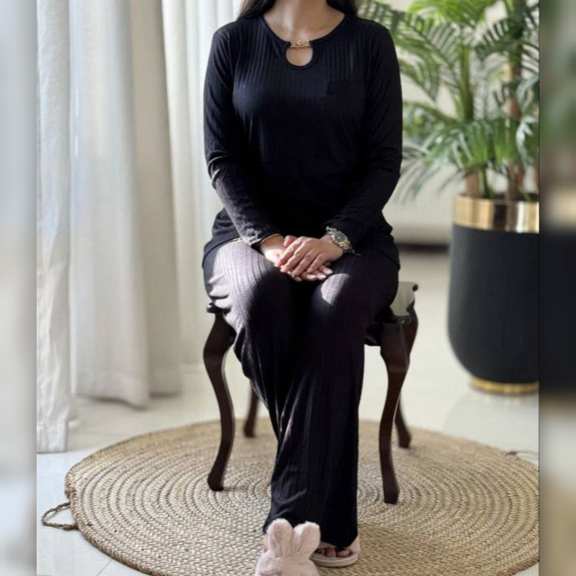 ️ست بلوز و شلوار زنجیری (پک 4 عددی)