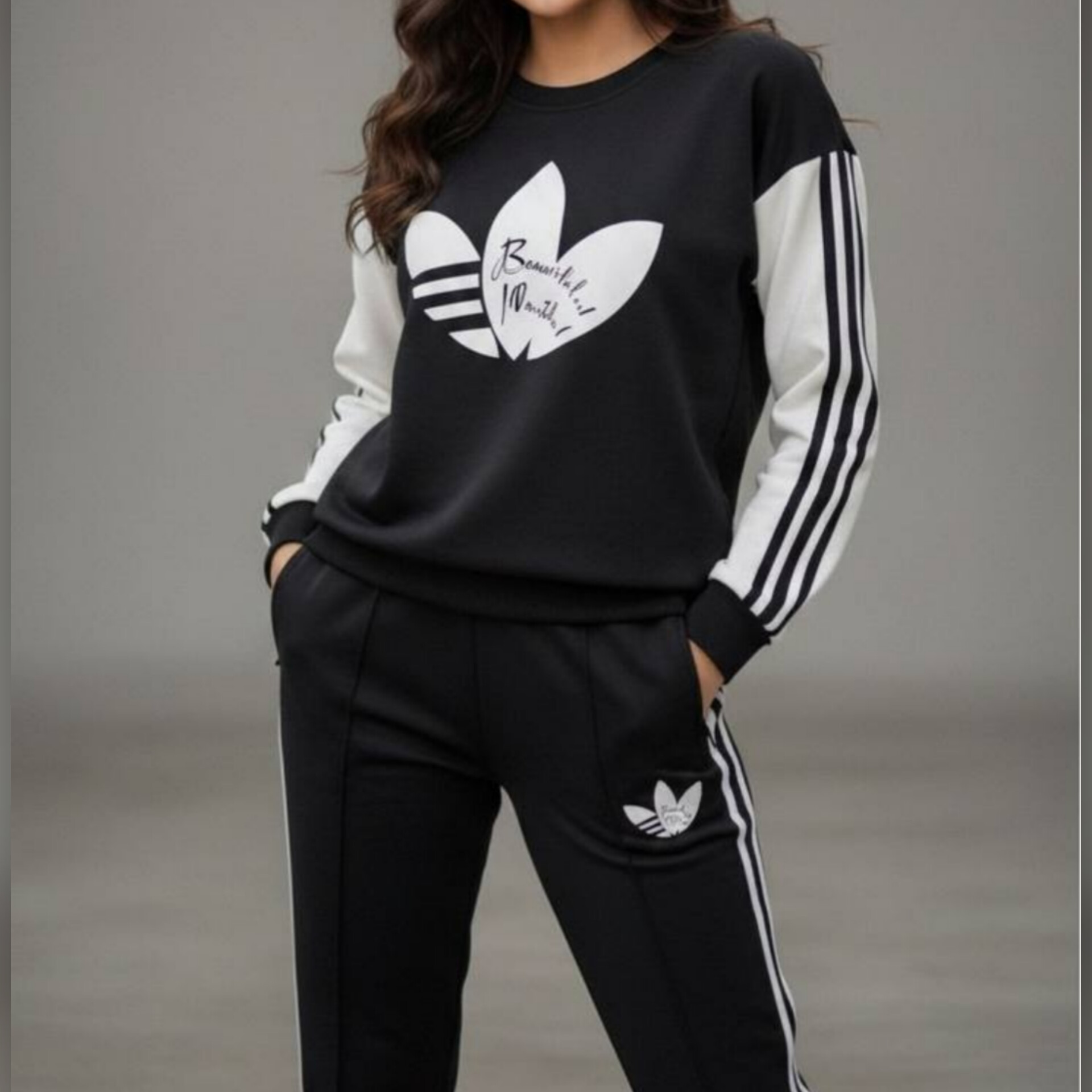 ست بلوز و شلوار سه نوار ادیداس (پک 6 عددی)