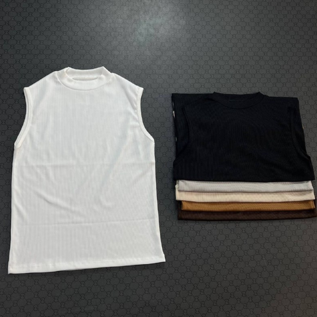 کراپ تاپ بیسیک یقه سه سانت (پک 6 عددی)