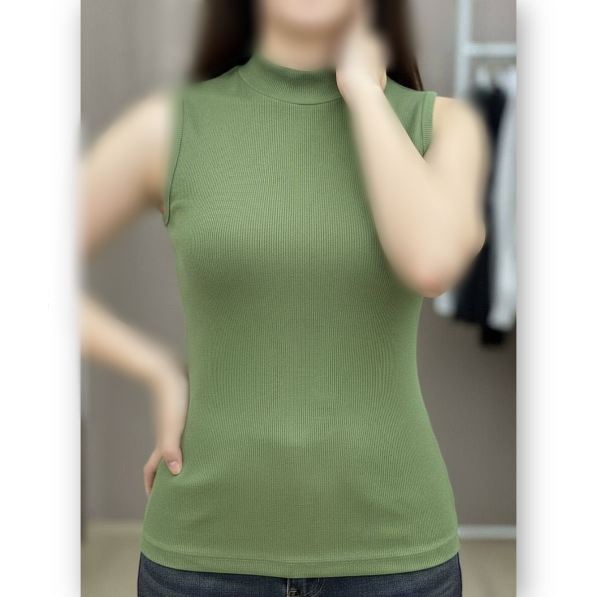 تاپ یقه ۵ سانت قد بلند (پک 6 عددی)