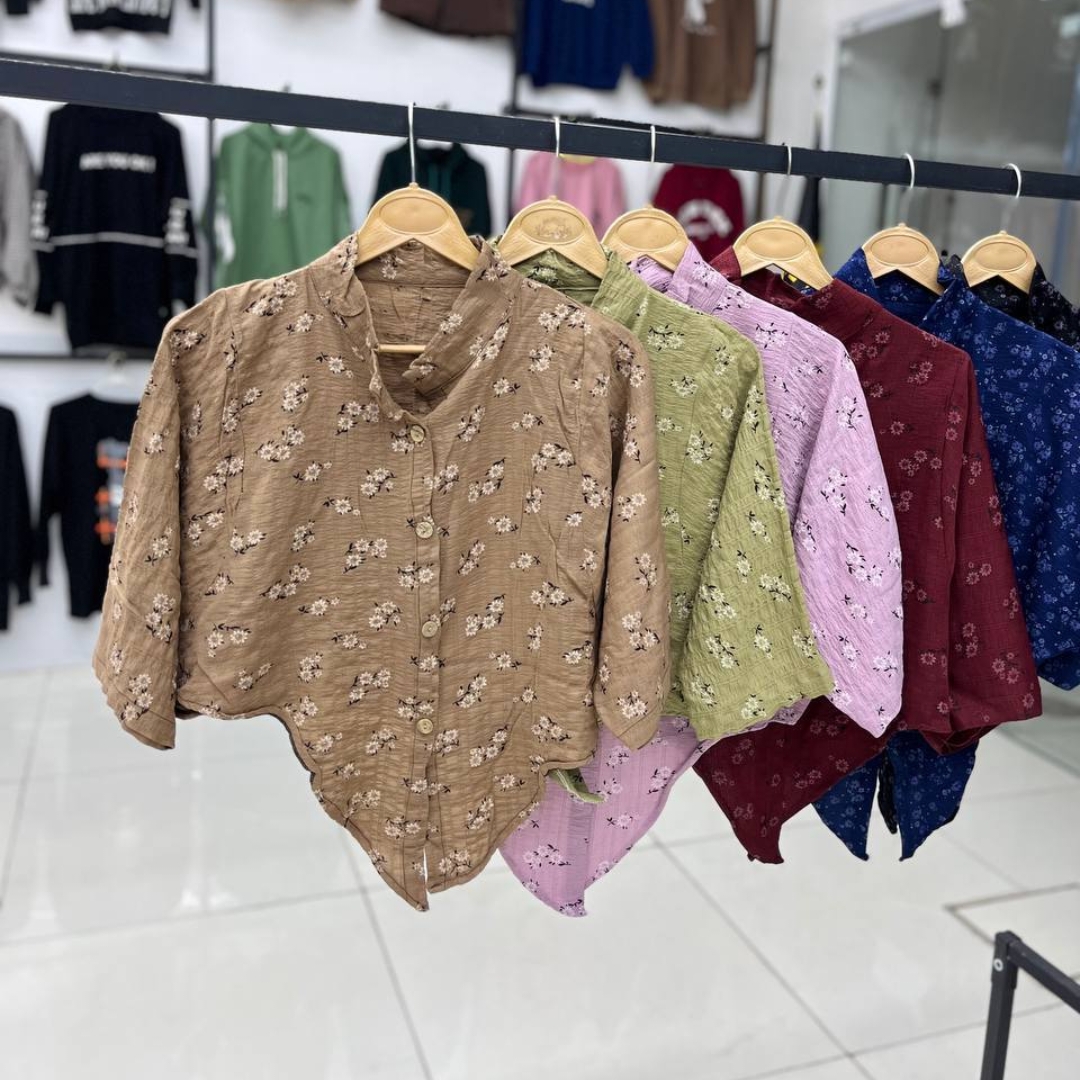 شومیز کراپ گره ای (پک 4 عددی)