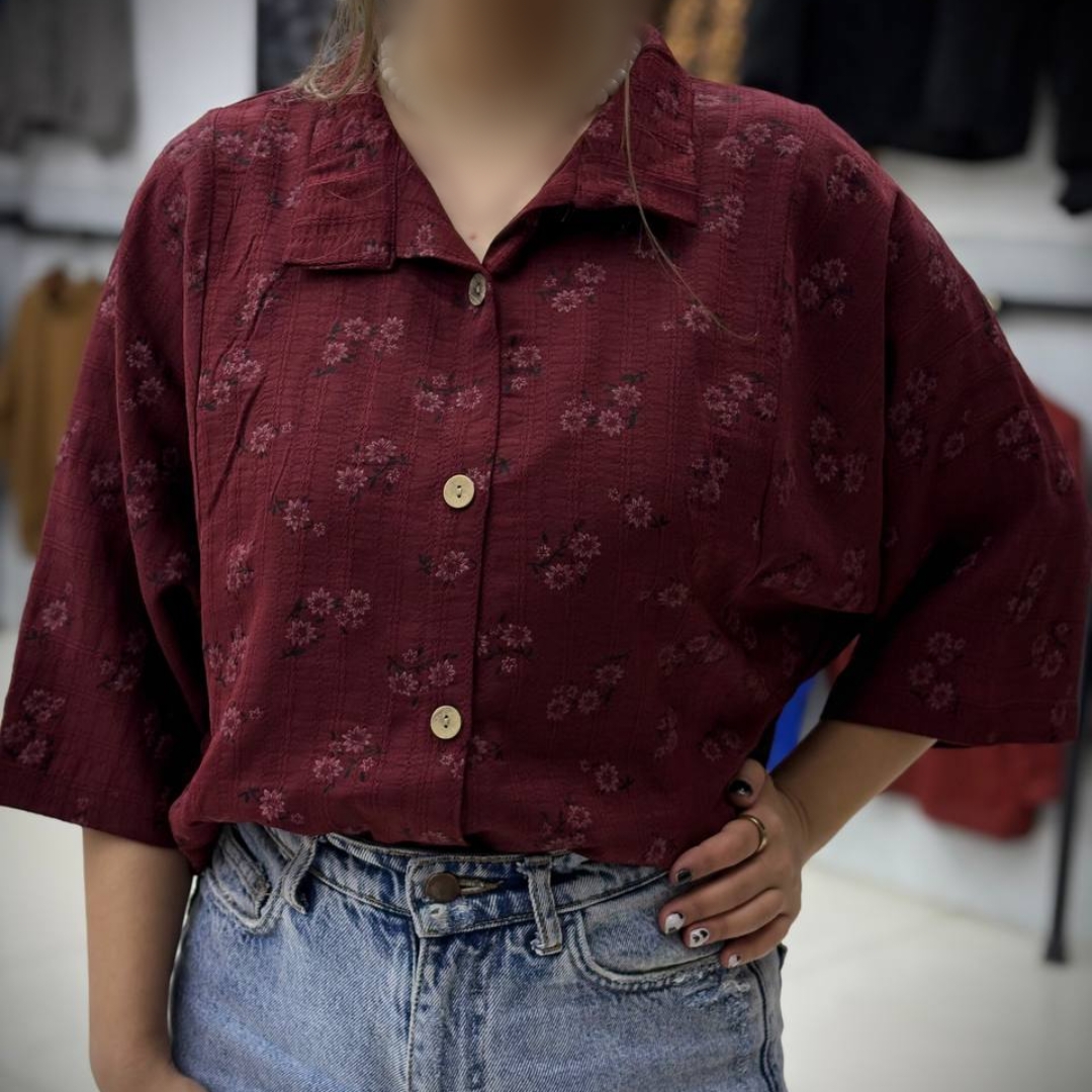 شومیز کراپ گره ای (پک 4 عددی)