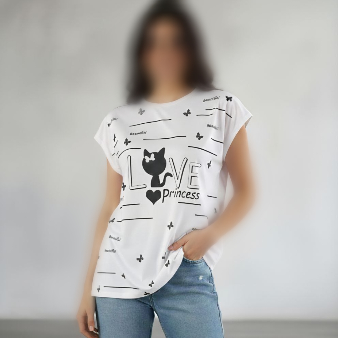 تاپ سرخود چاپ دار (پک 6 عددی)