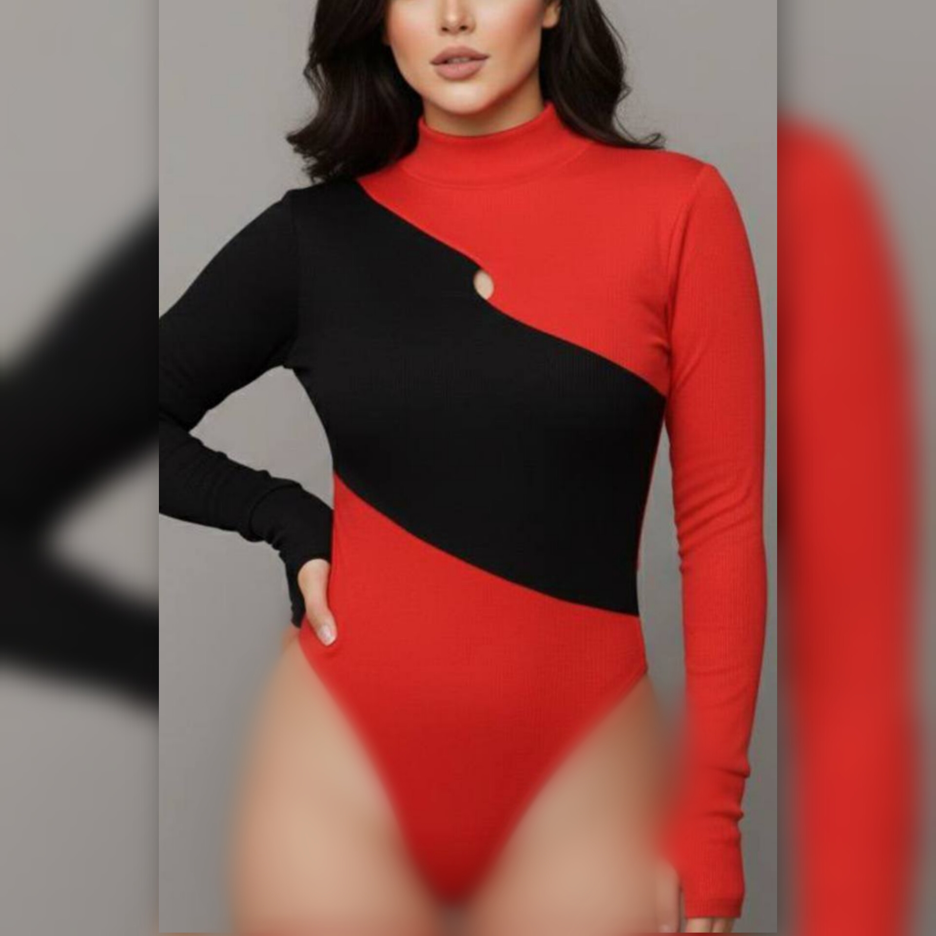 ️بادی دورنگ فینگردار اشکی (پک 5 عددی)