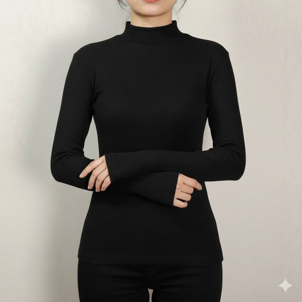 بلوز فانریپ فینگردار یقه ۵ سانت بیسیک (پک 6 عددی)