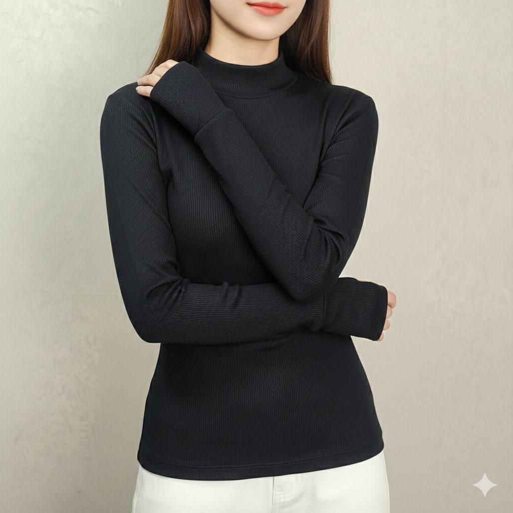 ️بلوز بیسیک یقه ۵ سانت فینگری (پک 6 عددی)