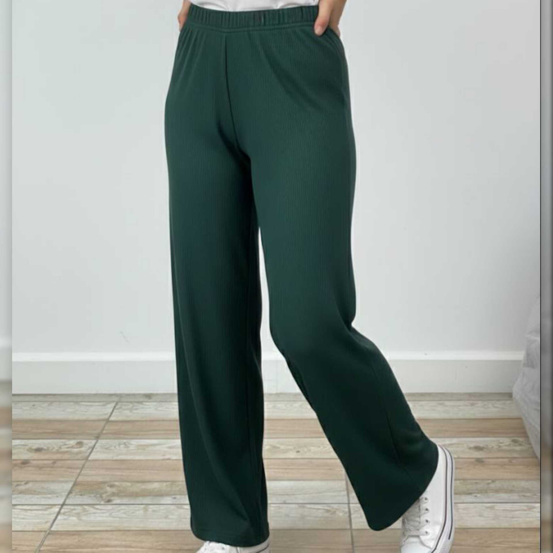 شلوار کمر کش راستا قواره دار (پک 6 عددی)