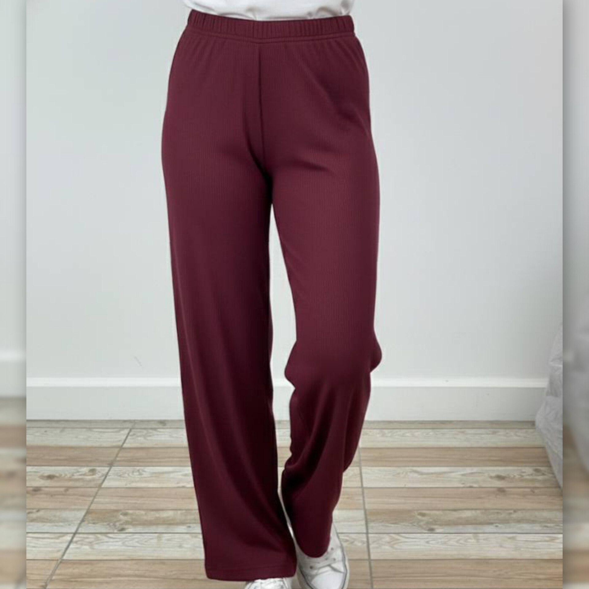 شلوار کمر کش راستا قواره دار (پک 6 عددی)