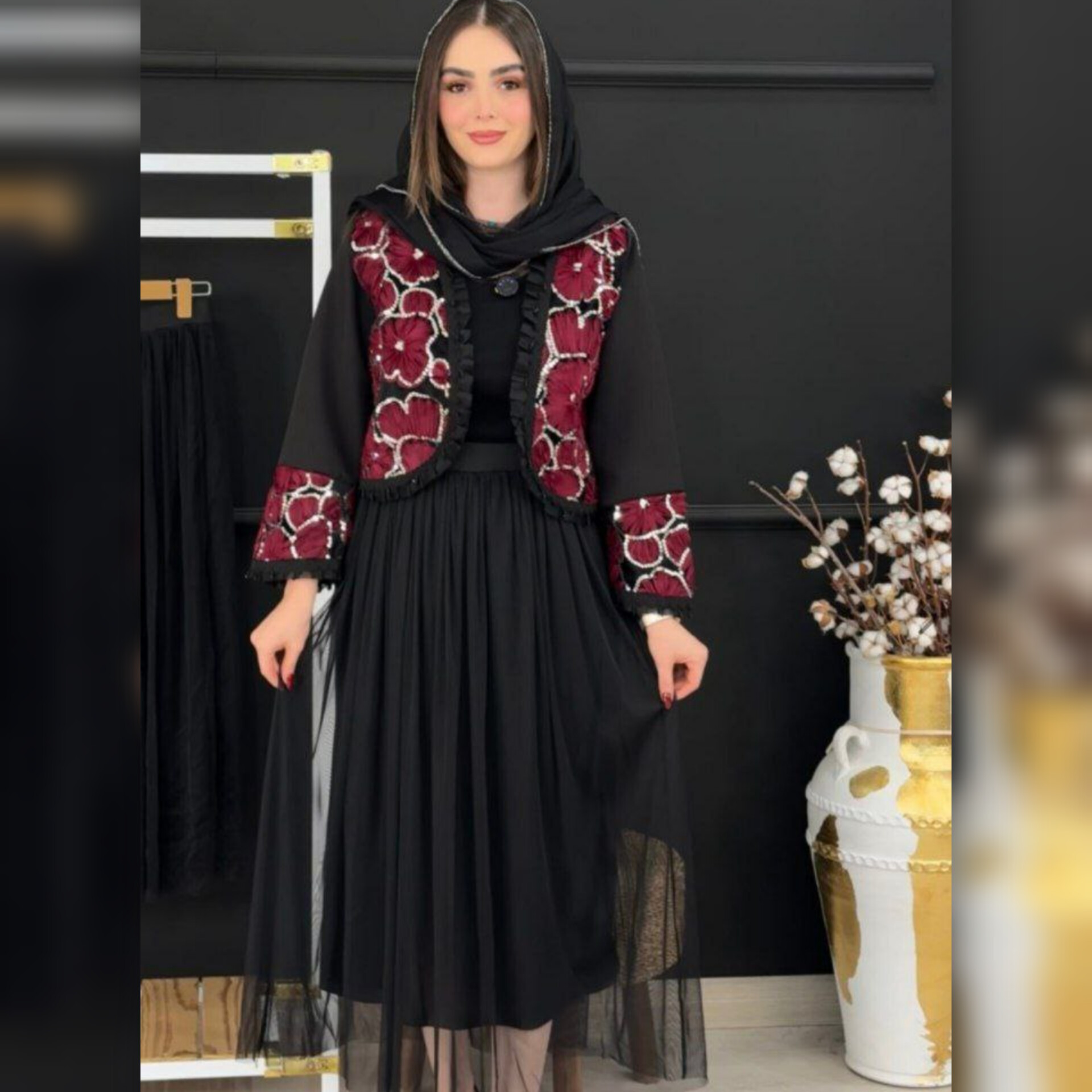 ️کت دامن شال شهرزاد (پک 2 عددی)