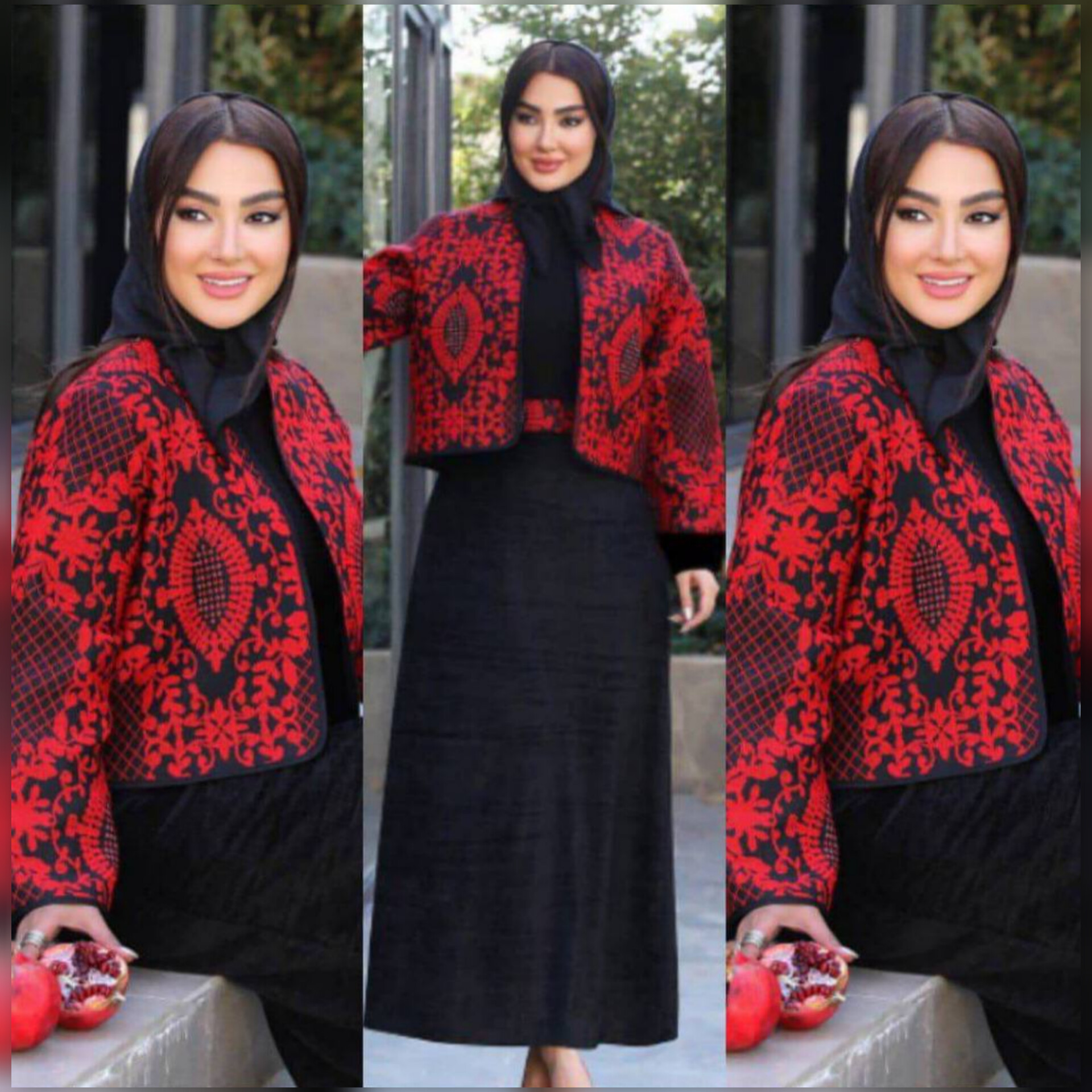 ️️ست کت سارافن کمربند دار (پک 2 عددی)