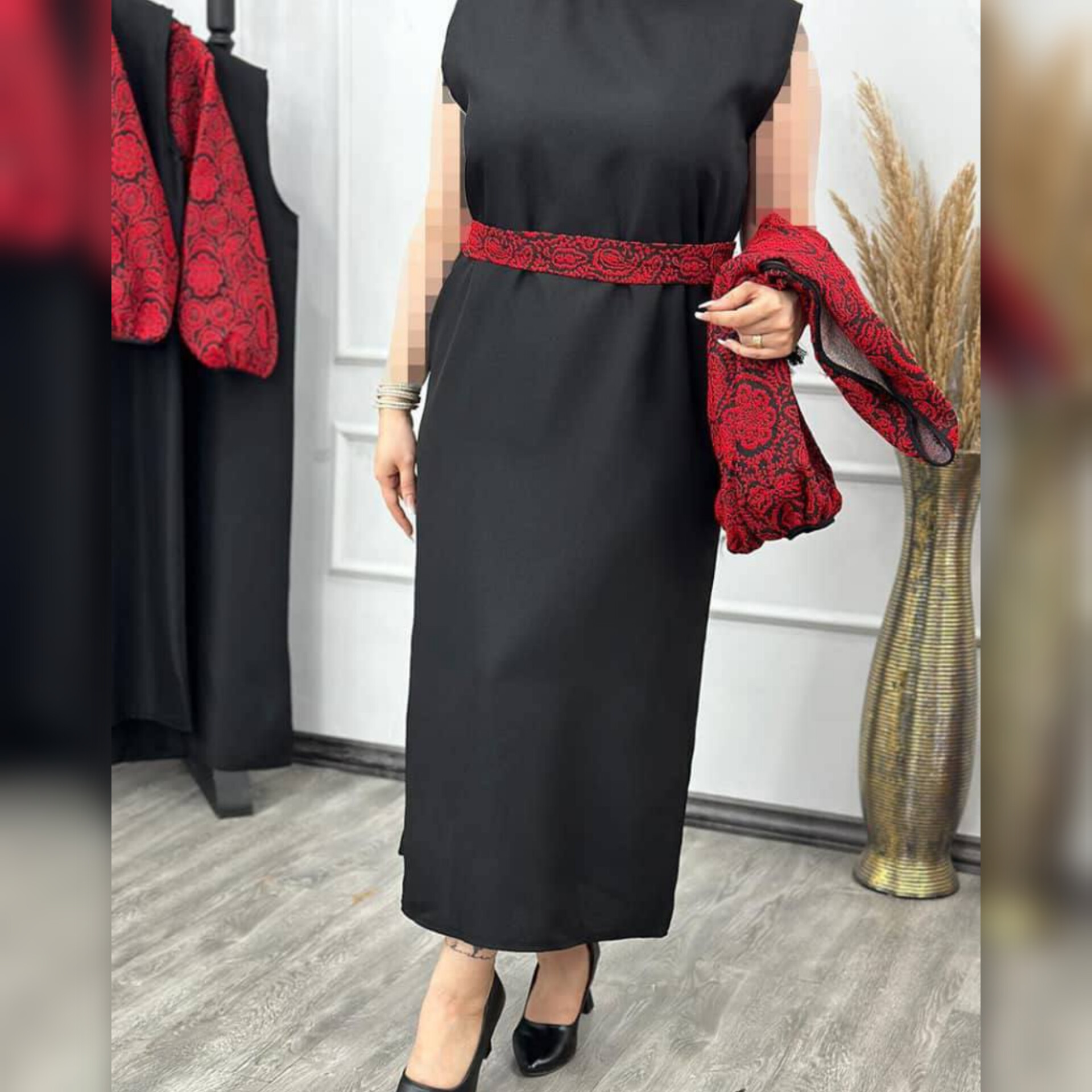 ️️ست کت سارافن کمربند دار (پک 2 عددی)