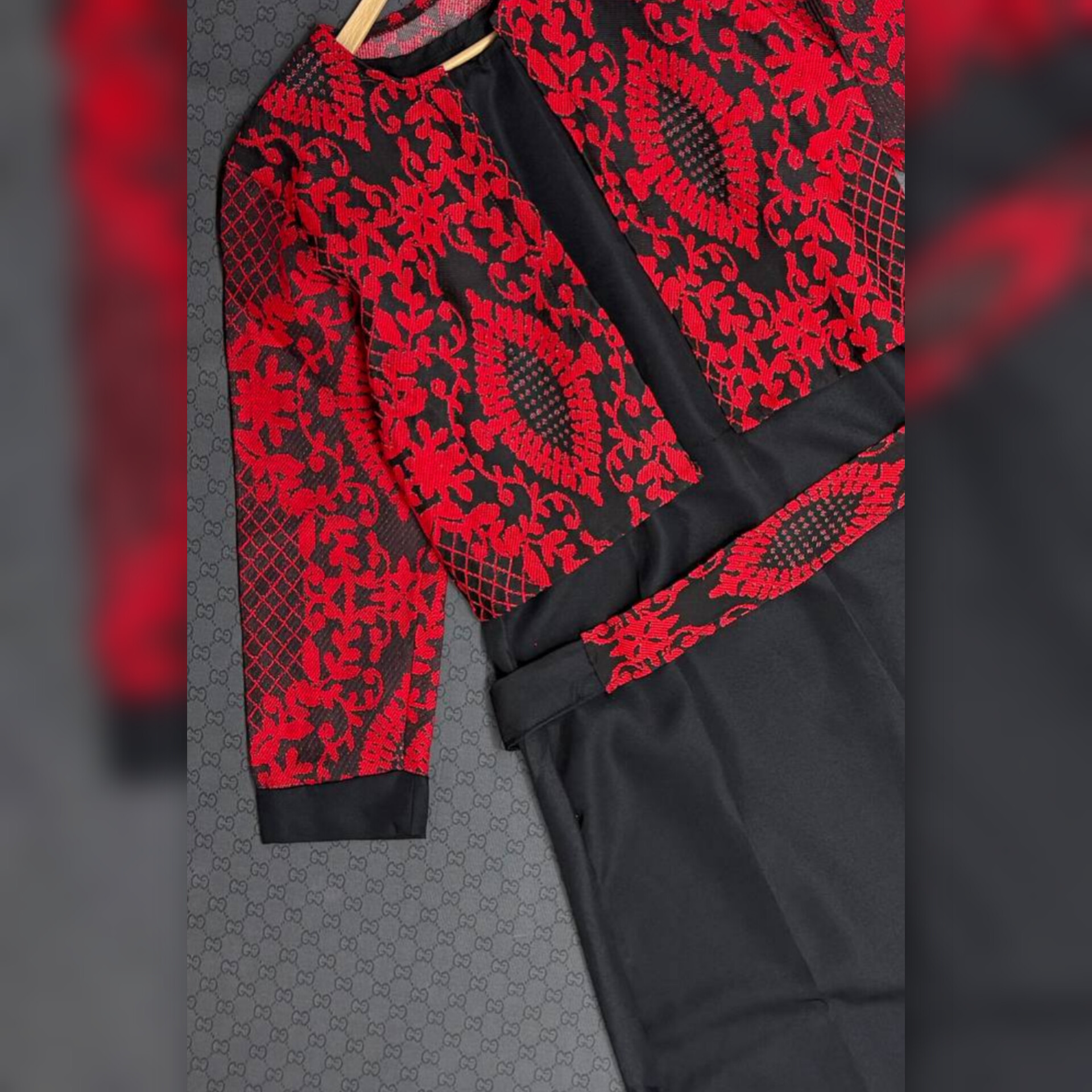 ️️ست کت سارافن کمربند دار (پک 2 عددی)