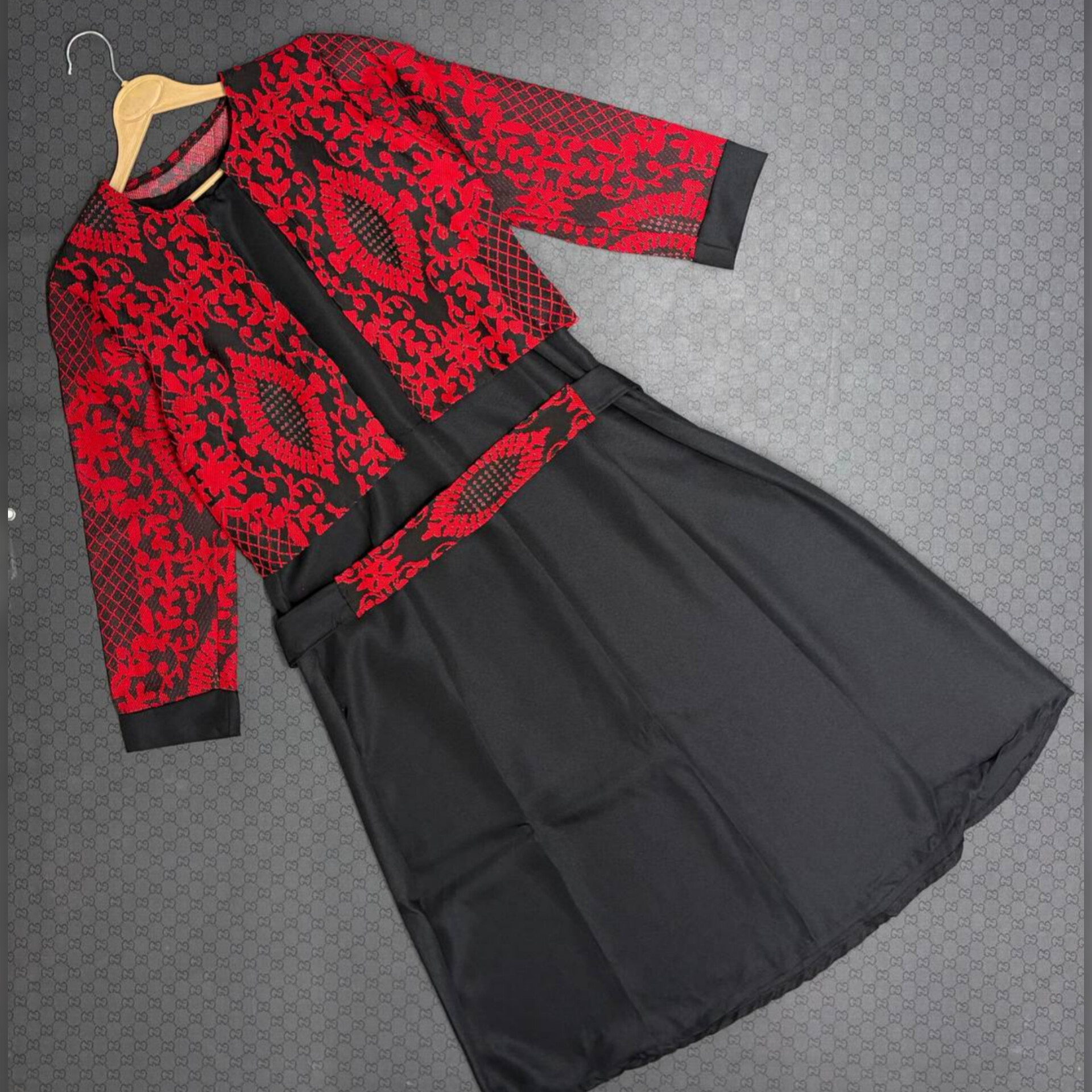 ️️ست کت سارافن کمربند دار (پک 2 عددی)