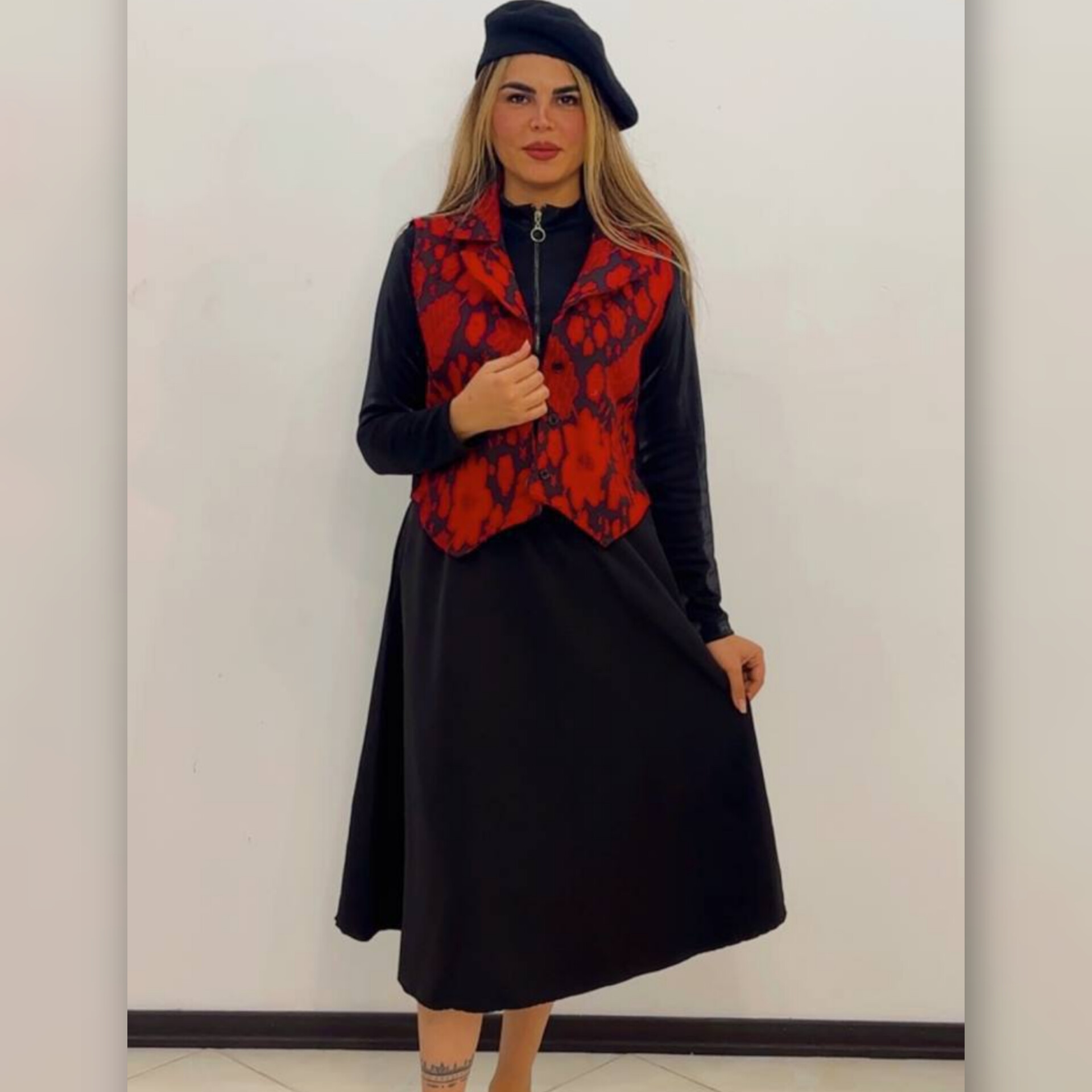 ️جلیقه و دامن همتا️ (پک 2 عددی)