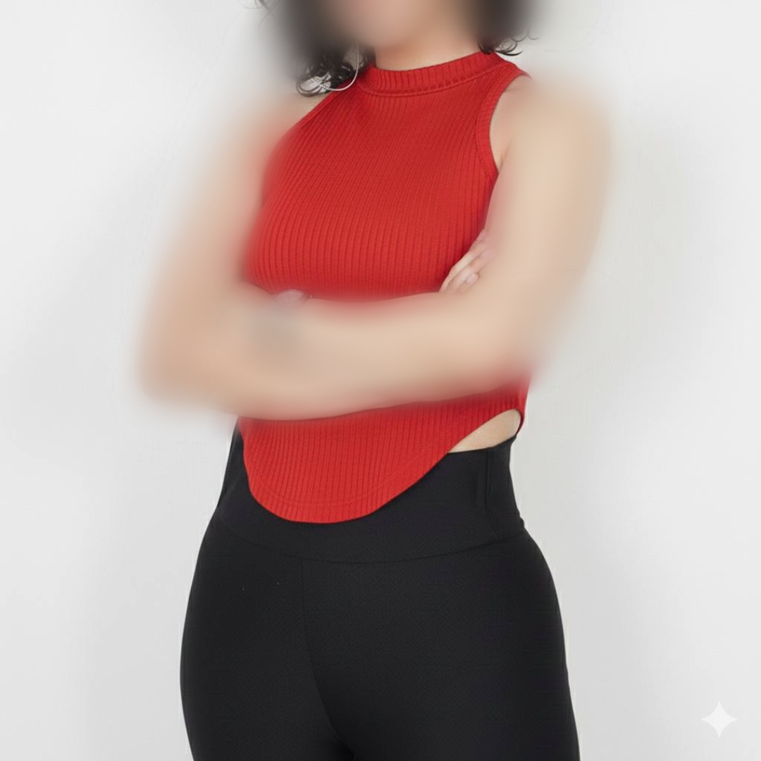 ️نیم تنه بیسیک هلالی یقه ۳ سانت (پک 6 عددی)