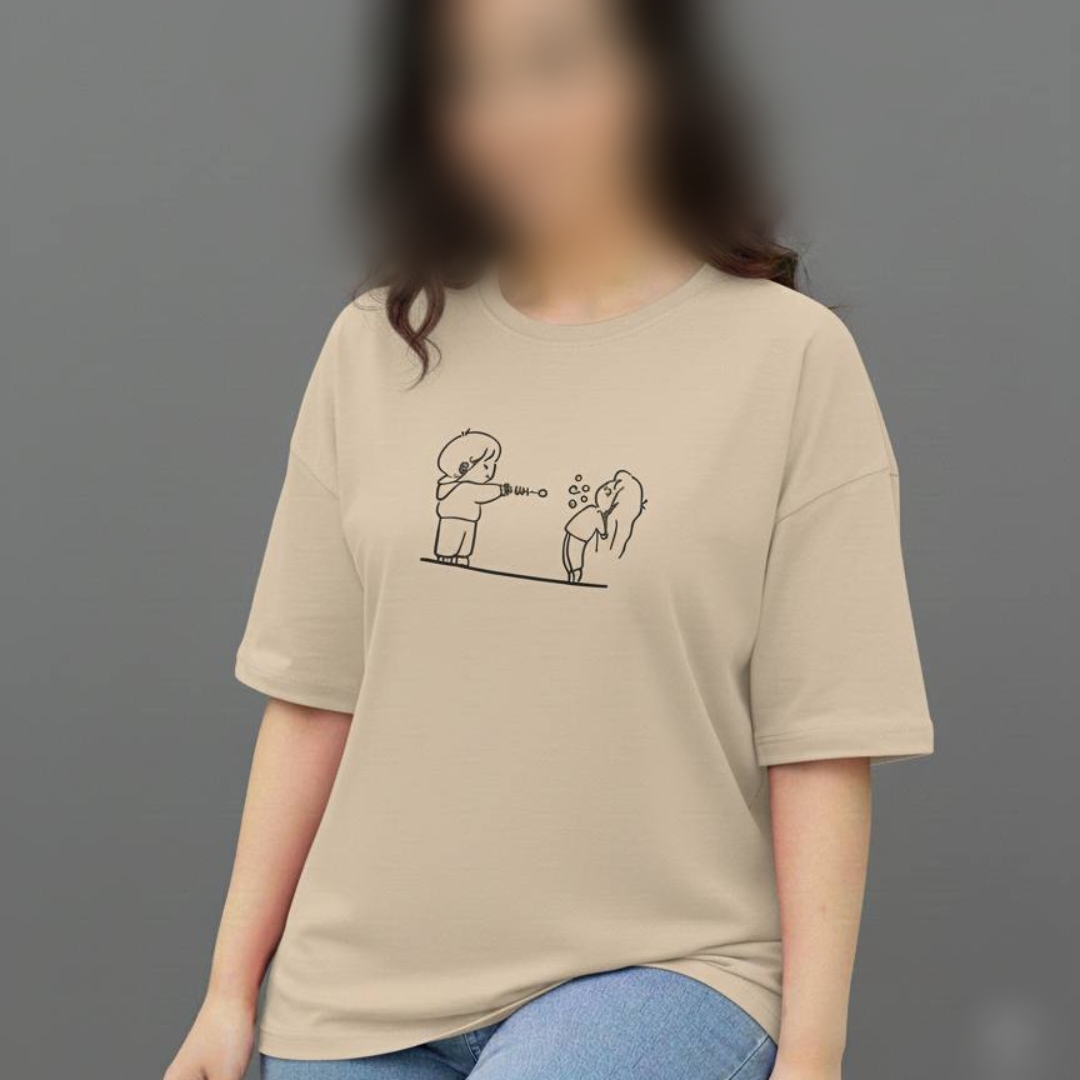 ️تیشرت ترک چاپ عروسکی (پک 8 عددی)