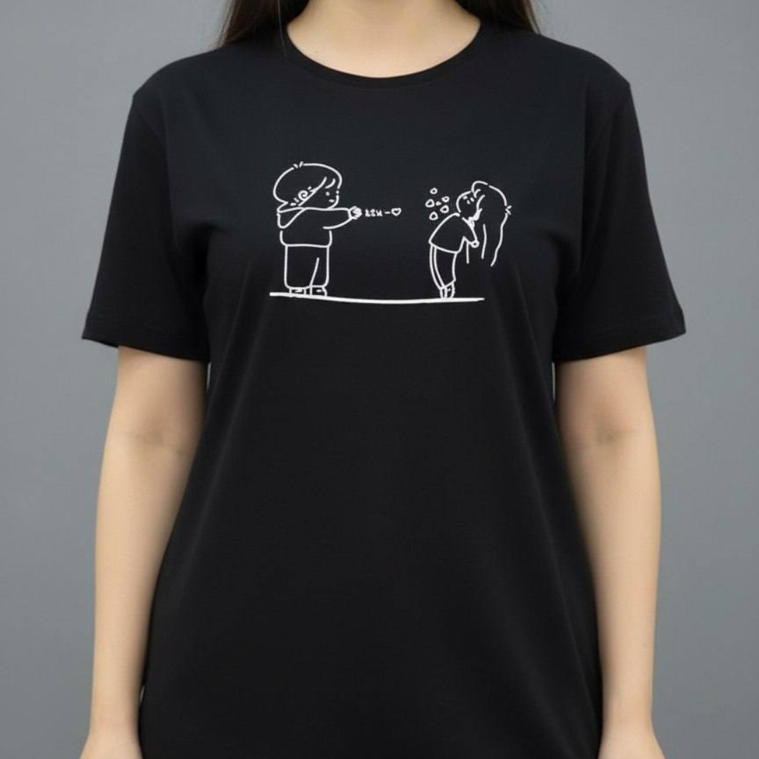 ️تیشرت ترک چاپ عروسکی (پک 8 عددی)