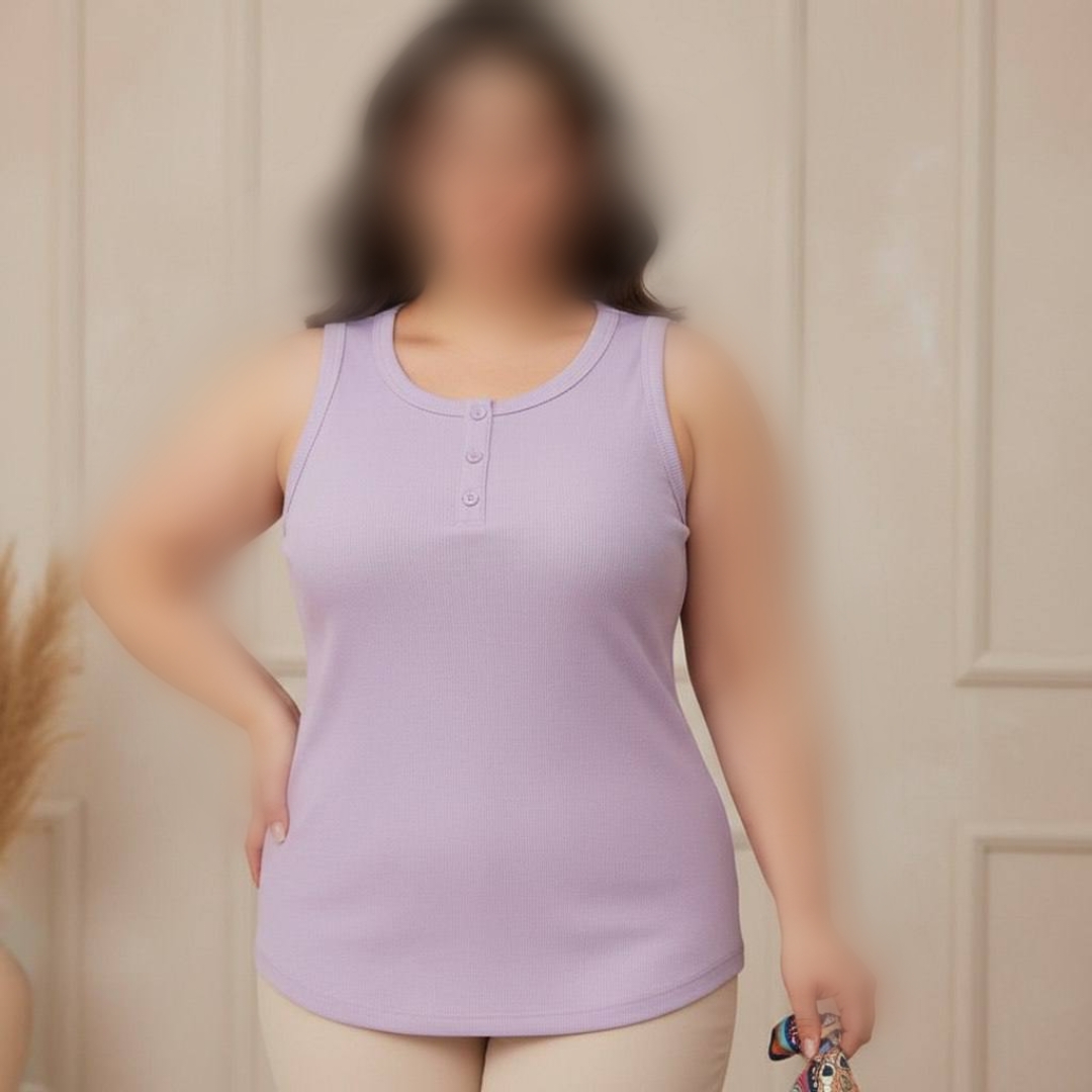 ️تاپ یقه هفت ۳ دکمه قواره دار (پک 6 عددی)