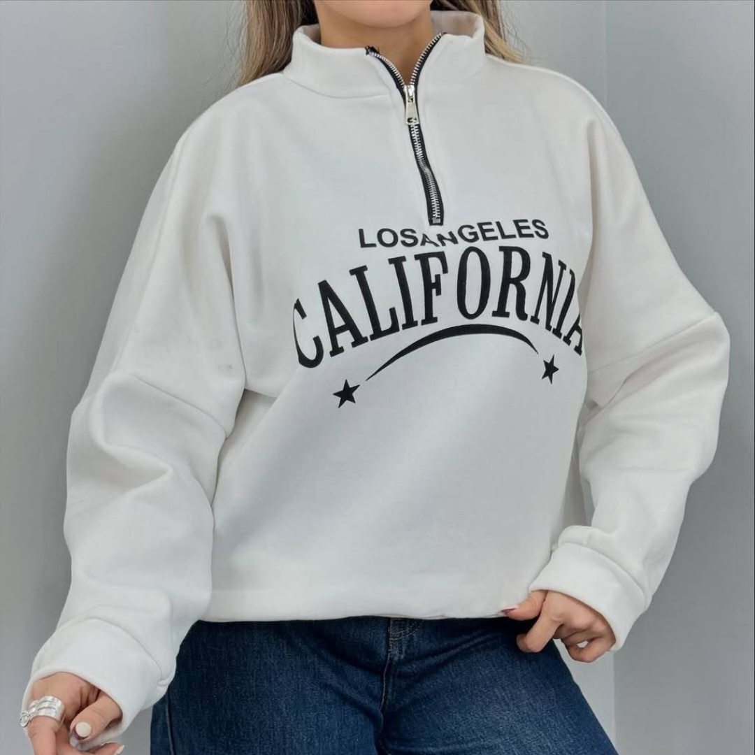 ️بلوز نیم زیپ کالیفرنیا (پک 6 عددی)