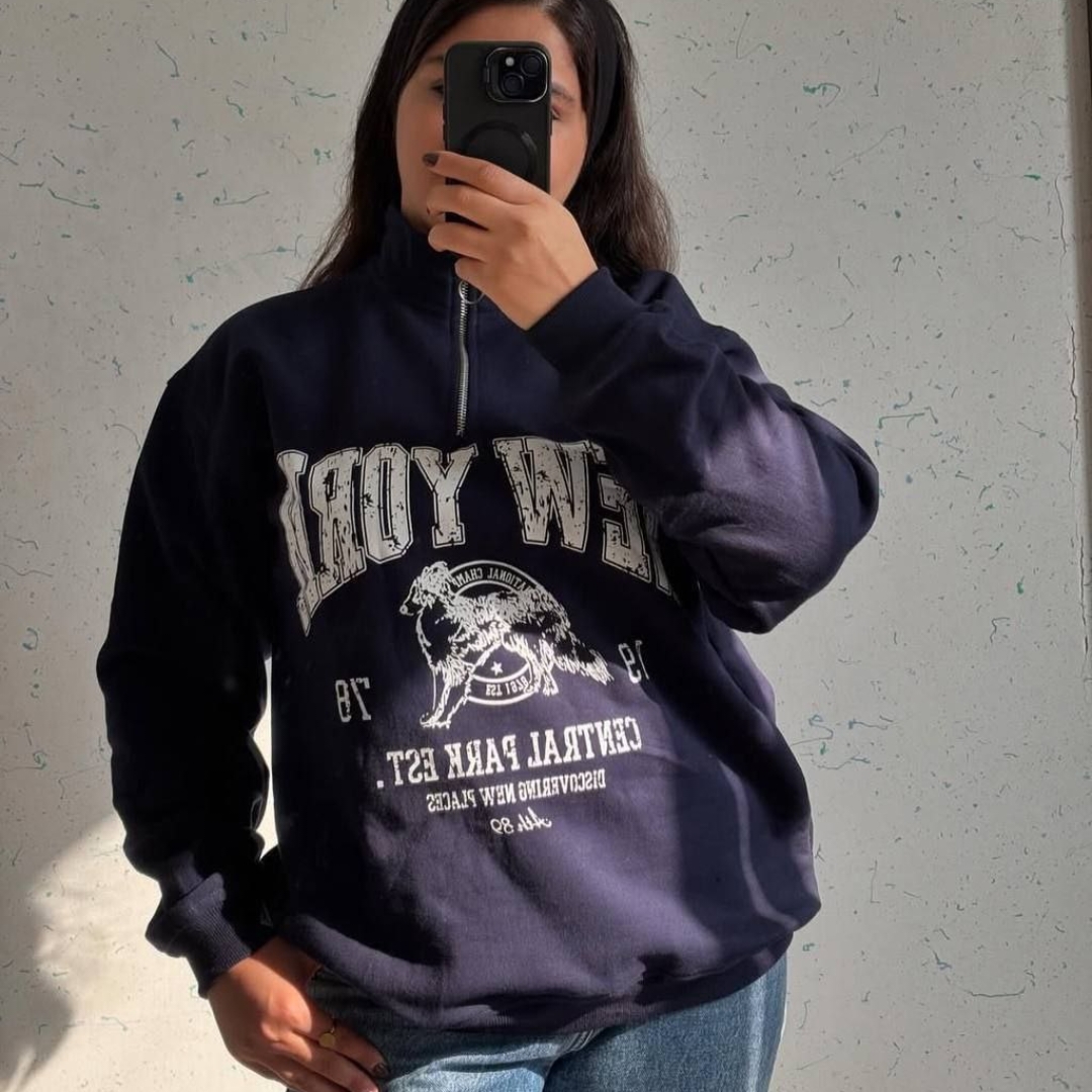 ️بلوز نیم زیپ نیویورک (پک 6 عددی)